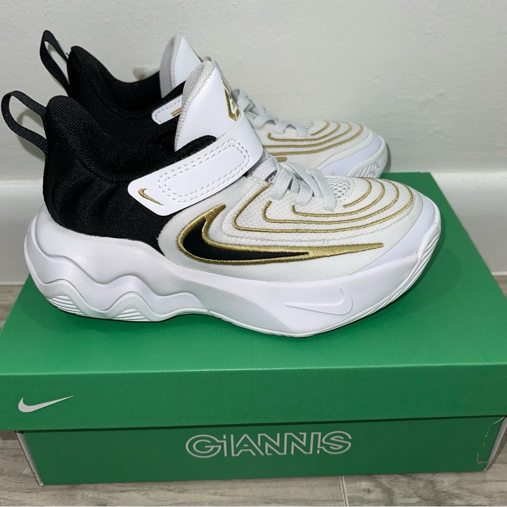 Nike Giannis Black and Gold Sneakers